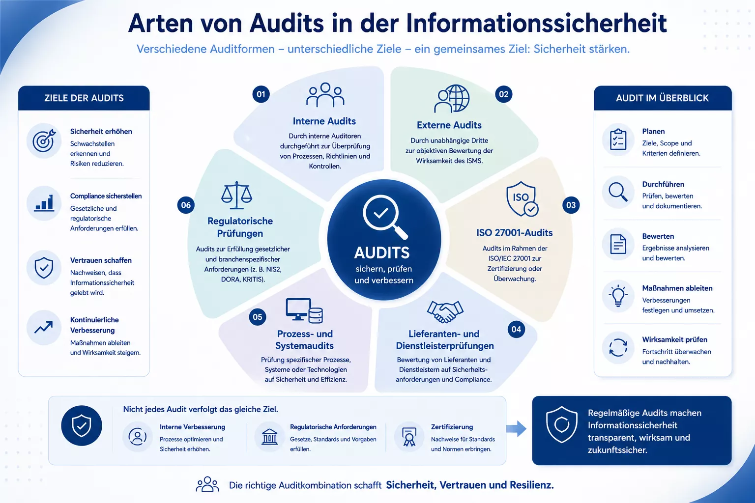 Audit Arten in der Informationssicherheit
